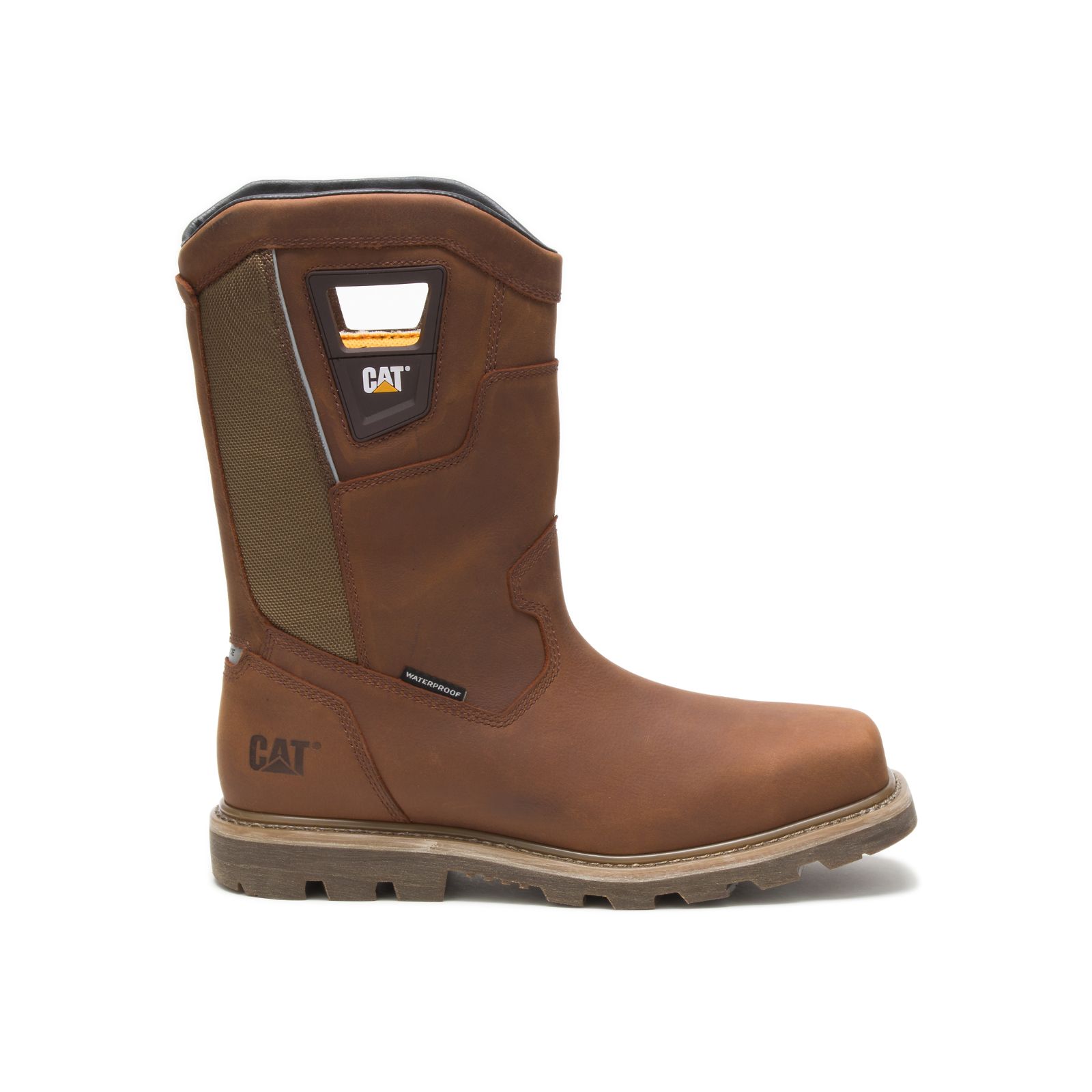 Caterpillar Boots South Africa - Cat Men's Stillwell Waterproof Steel Toe Work Boots Brown OG6852317